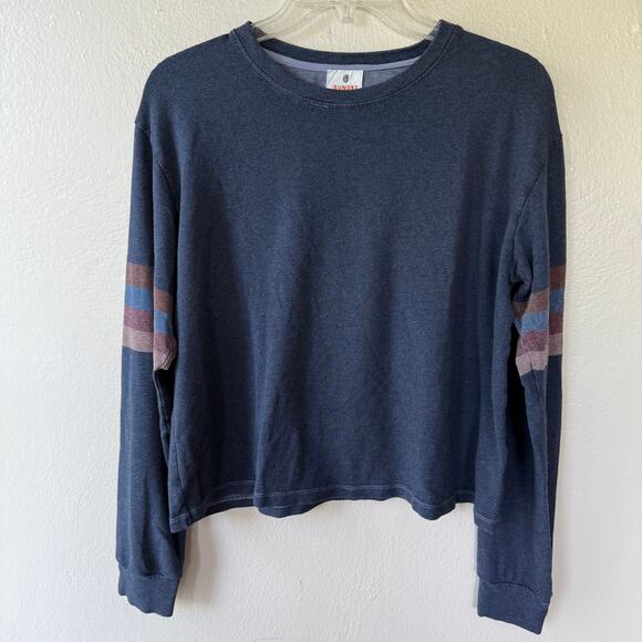 Sundry Size S pullover cropped lite sweater bluish gray - Picture 5 of 9